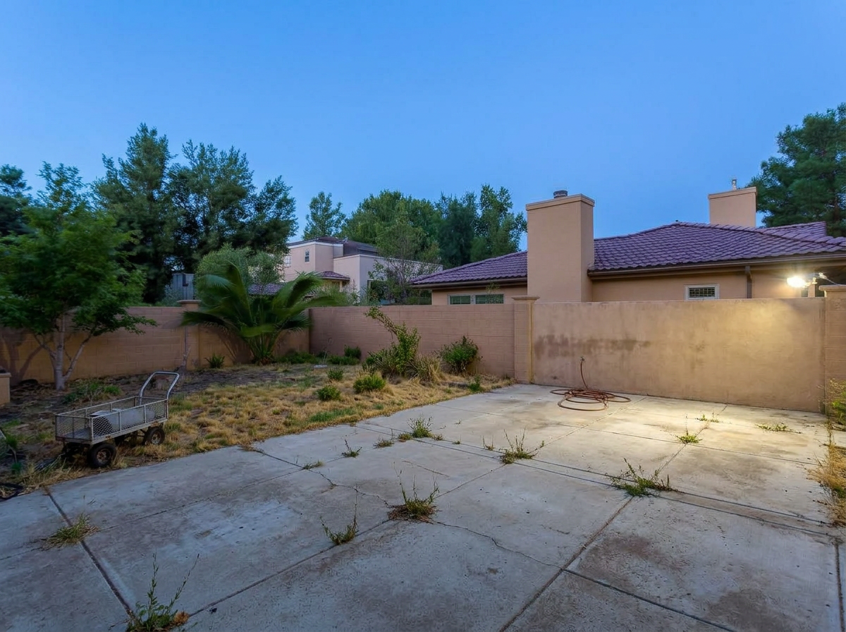 Courtyard Outdoor Living — before