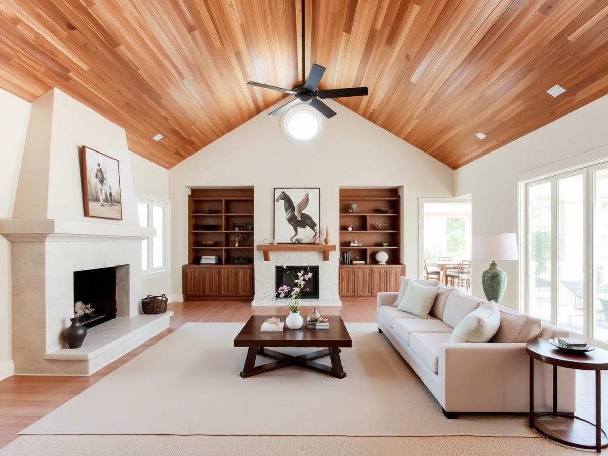 Completed whole-home renovation living room